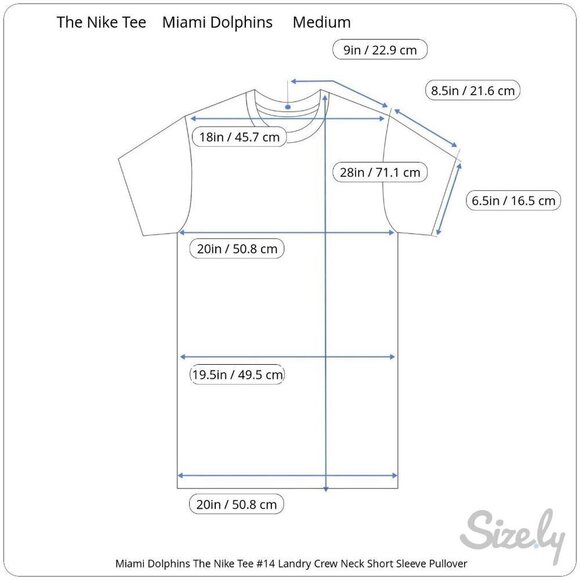 Miami Dolphins The Nike Tee #14 Landry Short Sleeve Pullover Shirt Unisex M - Picture 8 of 8